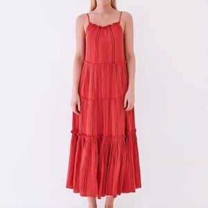 Sundry Red Maxi Dress